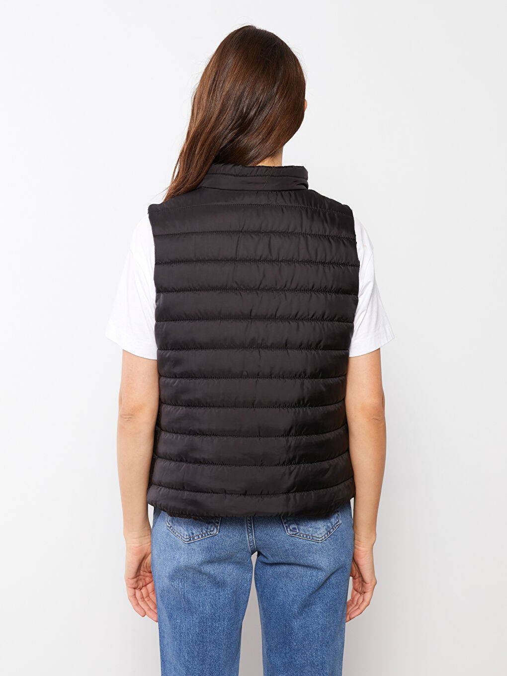 Women's Turtle Neck Regular Vest-5