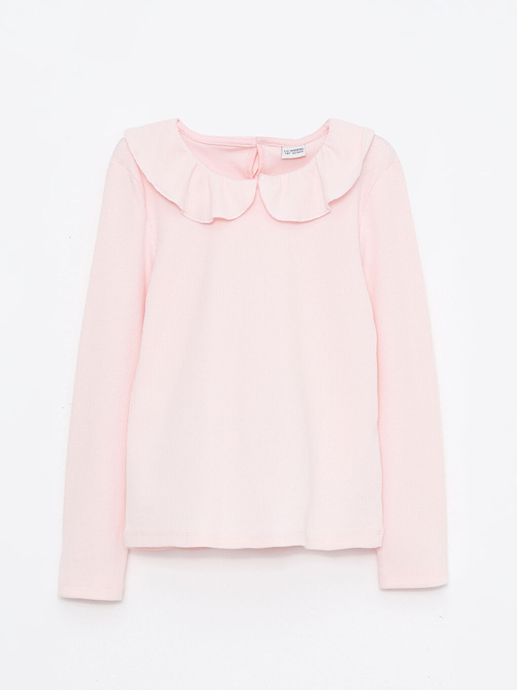 LCW Kids Bebe Collar Basic Long Sleeve Girl T-shirt -W27716Z4-FUG