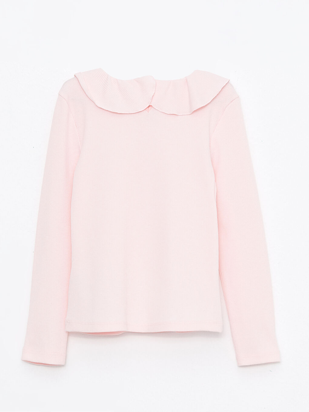 LCW Kids Bebe Collar Basic Long Sleeve Girl T-shirt -W27716Z4-FUG