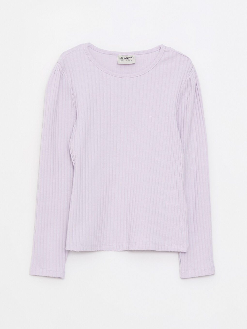 Crew Neck Basic Long Sleeve Girls' T-Shirt