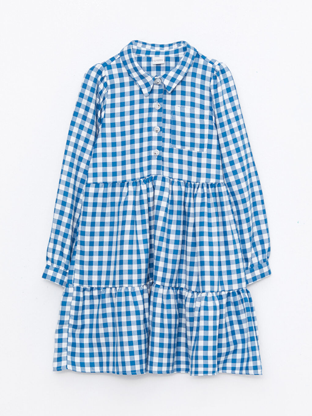 LCW Kids Hemdkragen Karo Langarm Mädchenkleid -W27726Z4-LLC