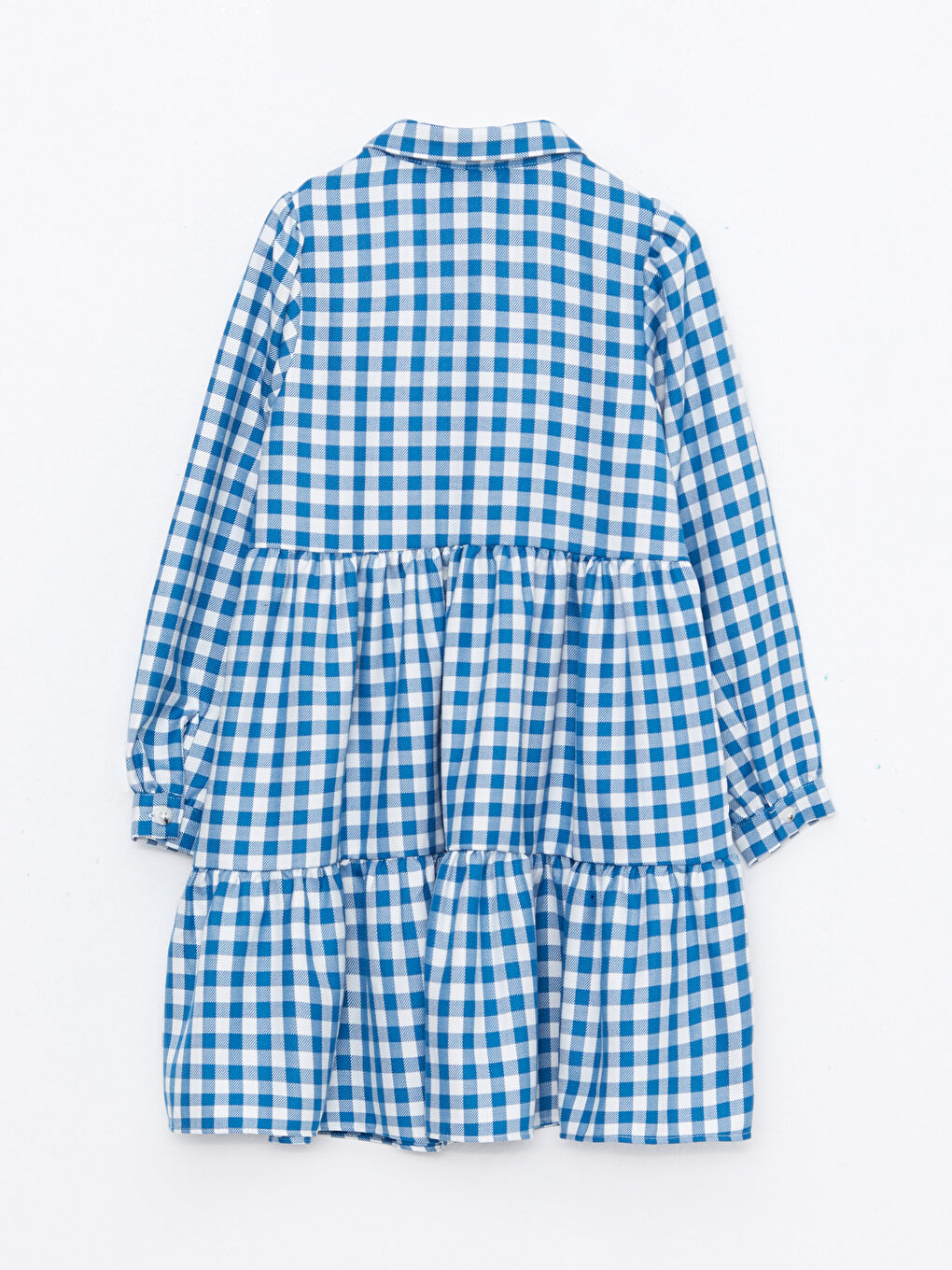 LCW Kids Hemdkragen Karo Langarm Mädchenkleid -W27726Z4-LLC