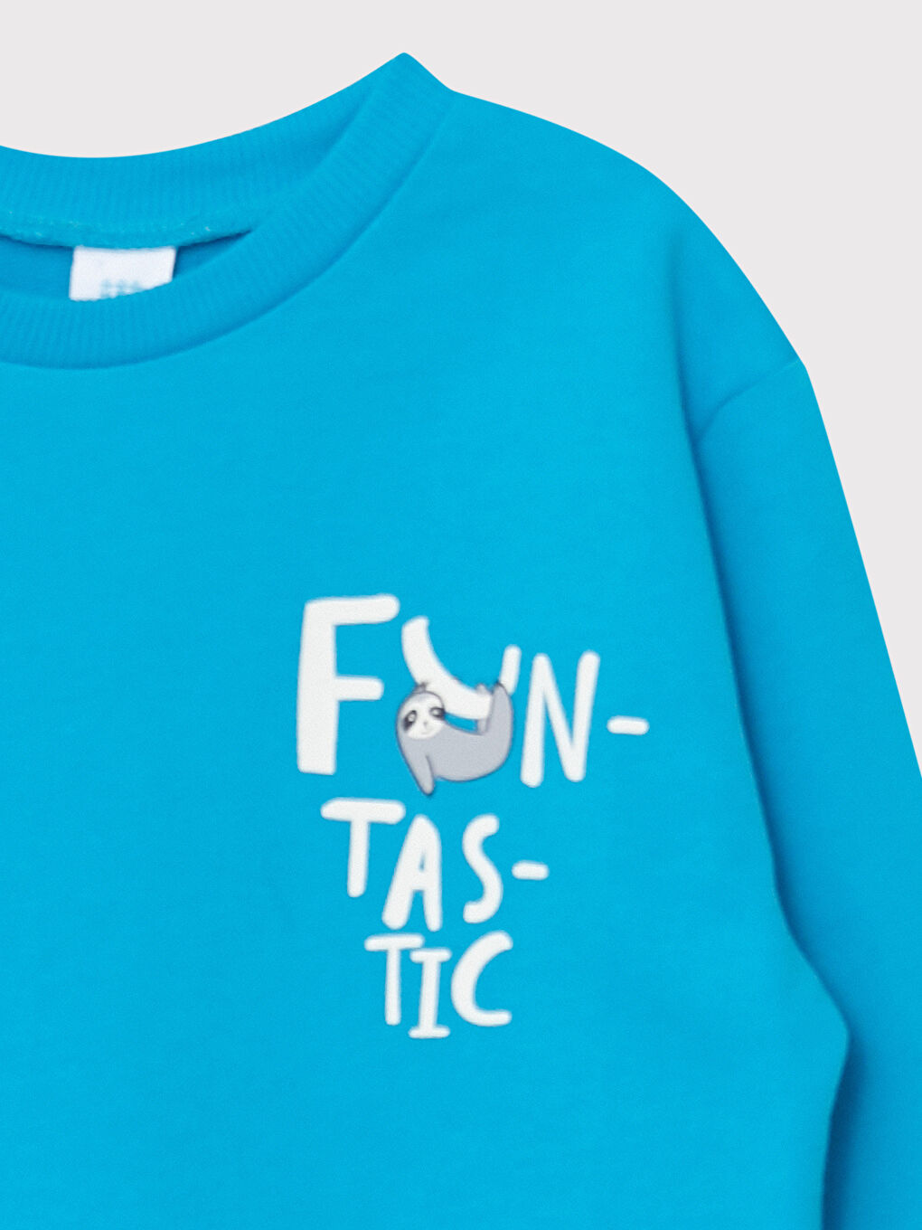 Crew Neck Long Sleeve Printed Baby Boys' Sweatshirt-2