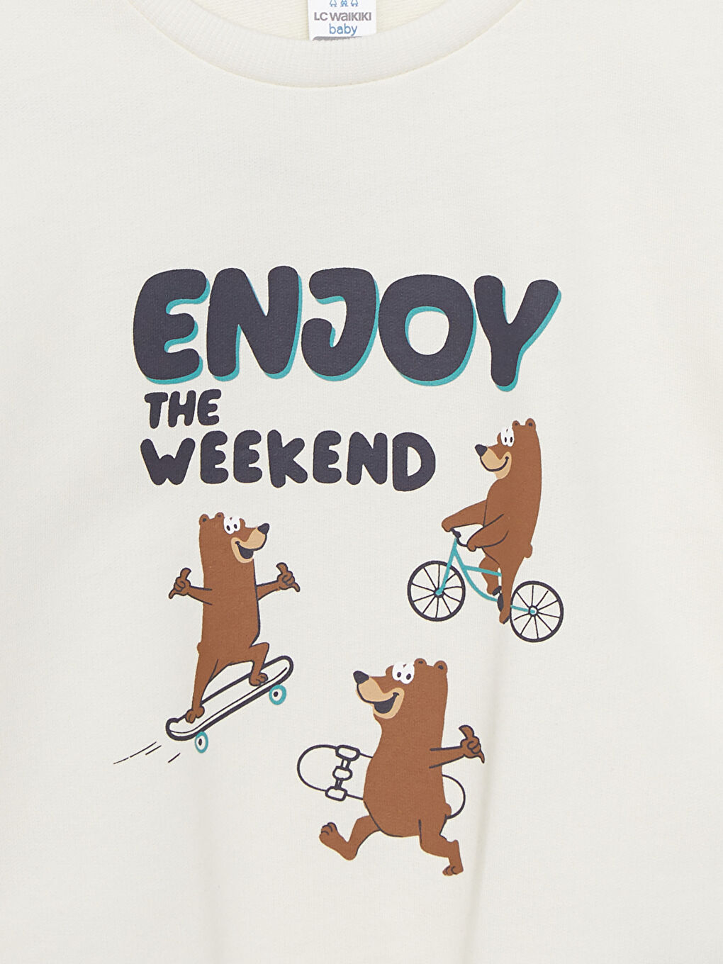 Суитшърт с кръгло деколте, дълъг ръкав, отпечатан, за бебета момчета-2