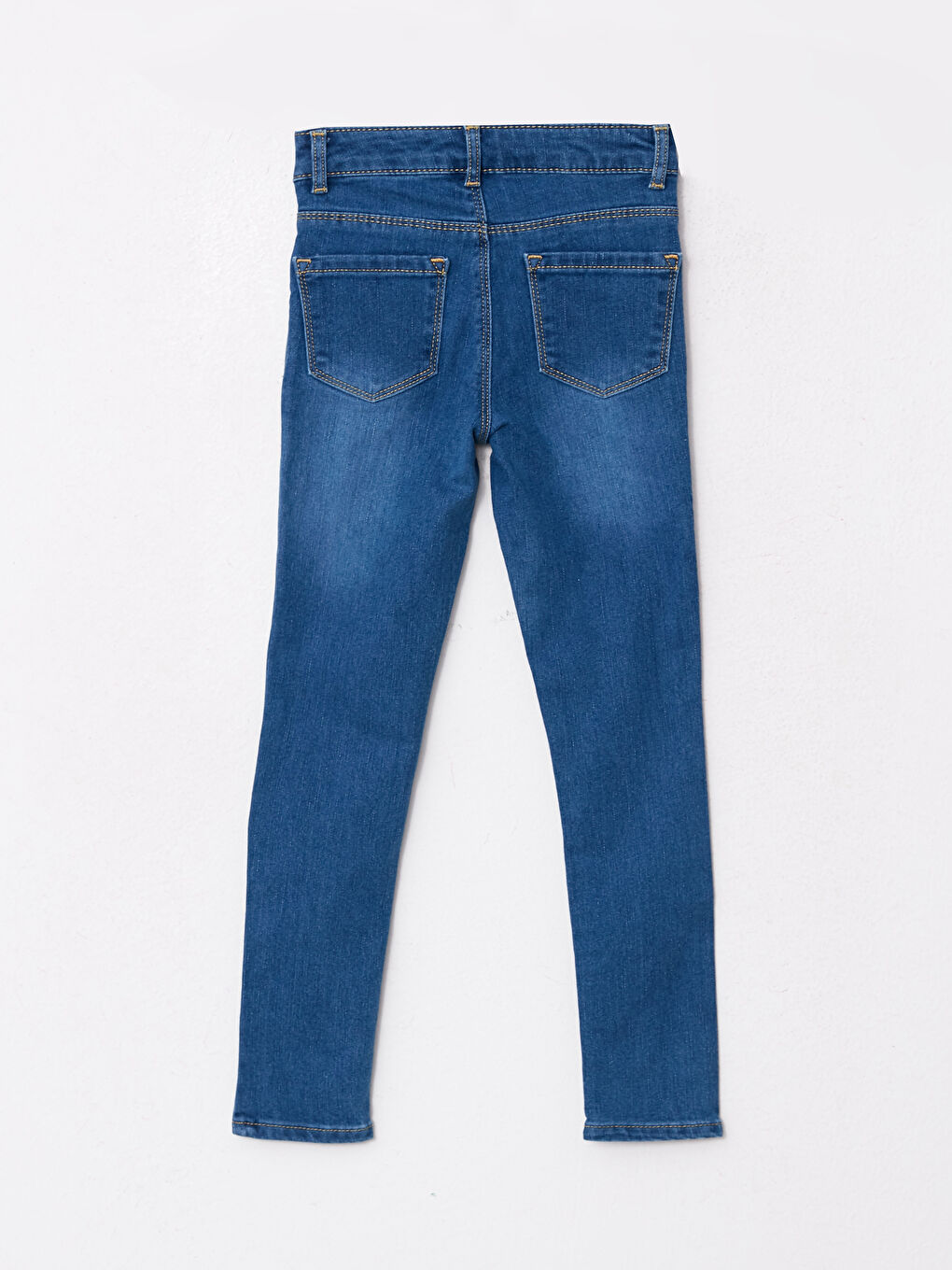 LCW Kids Orta İndigo Rodeo Slim Fit Kız Çocuk Jean Pantolon - 3