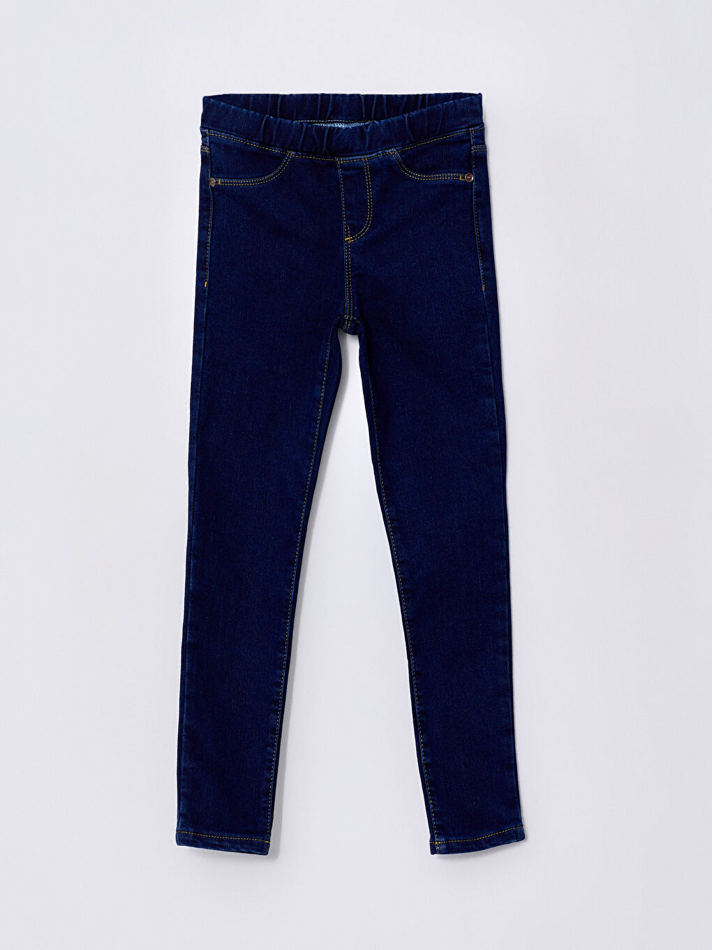 Pantalone od teksasa sa elastičnim strukom za devojčice -W27757Z4-158