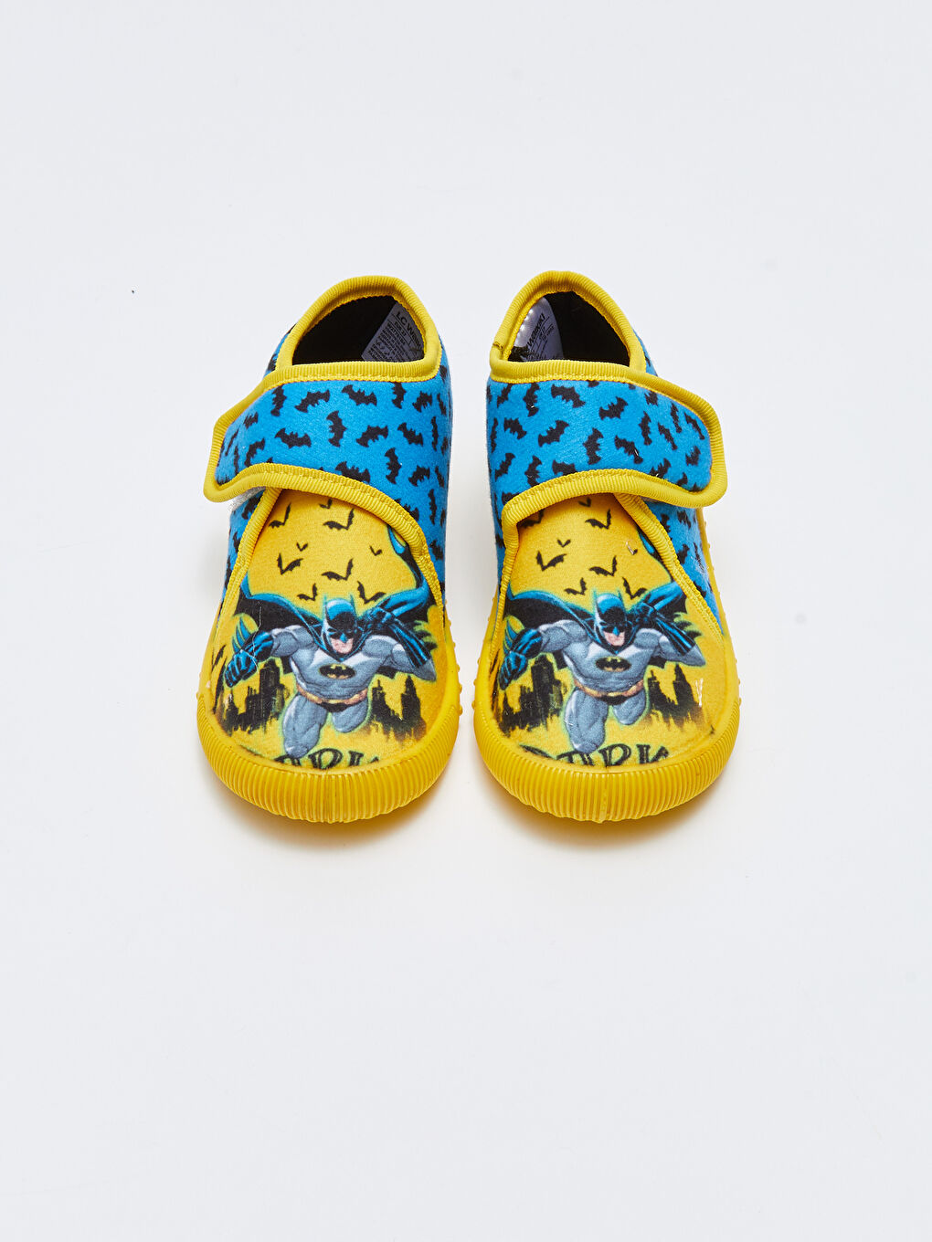 Sarı Batman Lisanslı Baskılı Cırt Cırtlı Erkek Çocuk Panduf-2