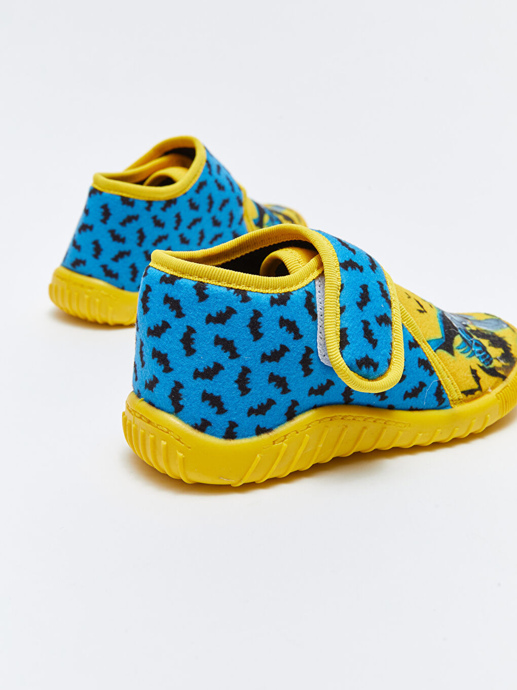 Sarı Batman Lisanslı Baskılı Cırt Cırtlı Erkek Çocuk Panduf-4