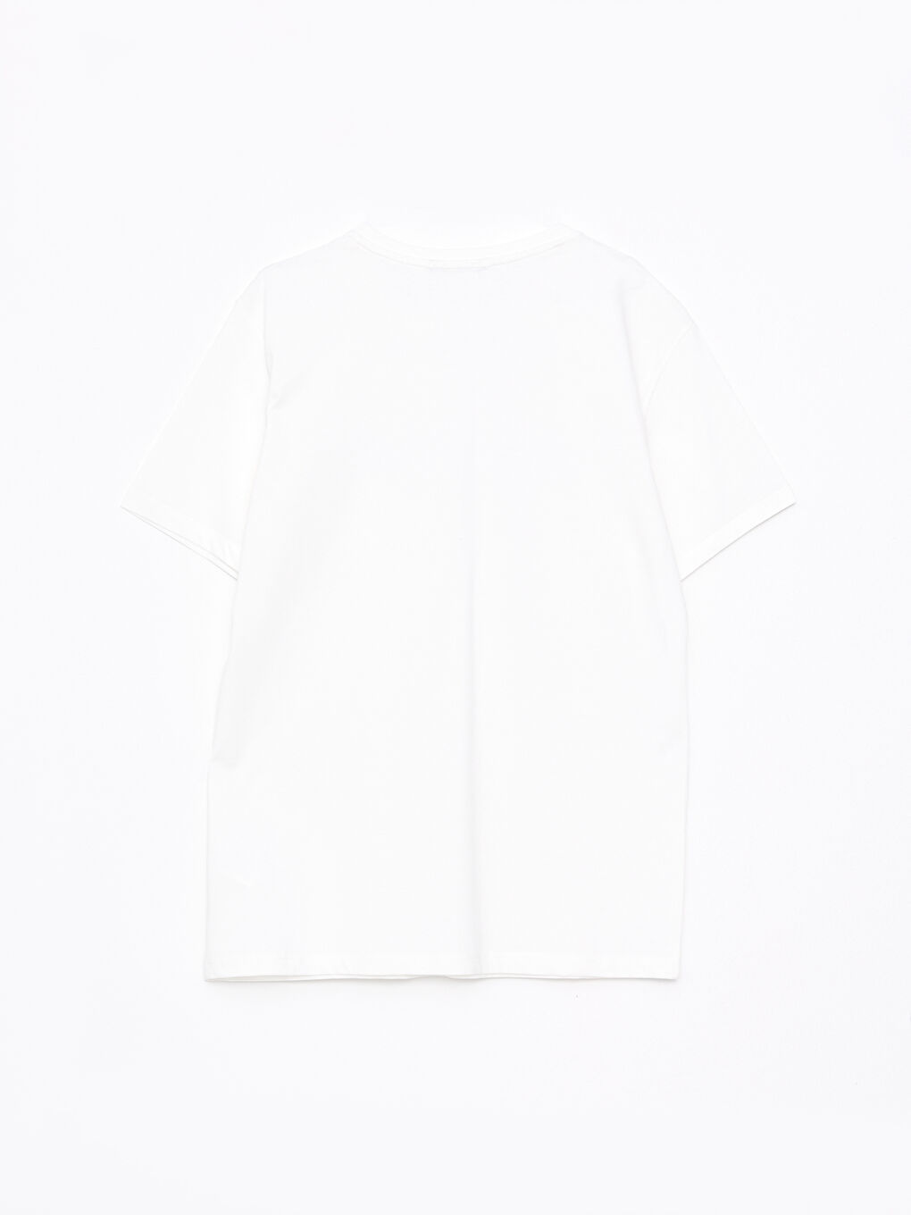 Rundhalsausschnitt Kurzarm Bedrucktes T-Shirt aus gekämmter Baumwolle für Herren-6