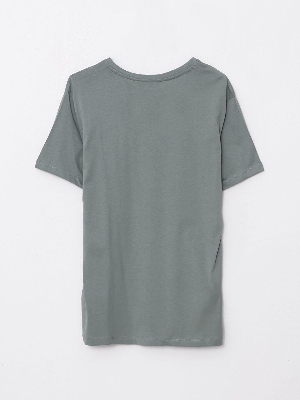 Crew Neck Short Sleeve Printed Combed Cotton Men's T-shirt-6