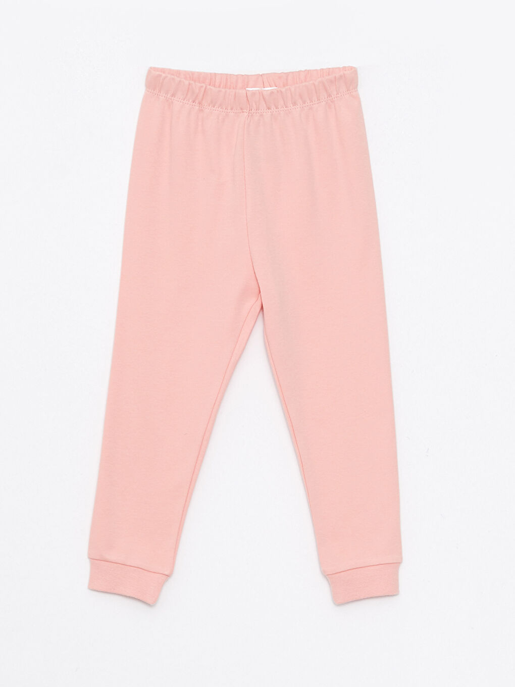 LCW baby Mat Pembe Beli Lastikli Kız Bebek Pijama Alt 2'li - 2