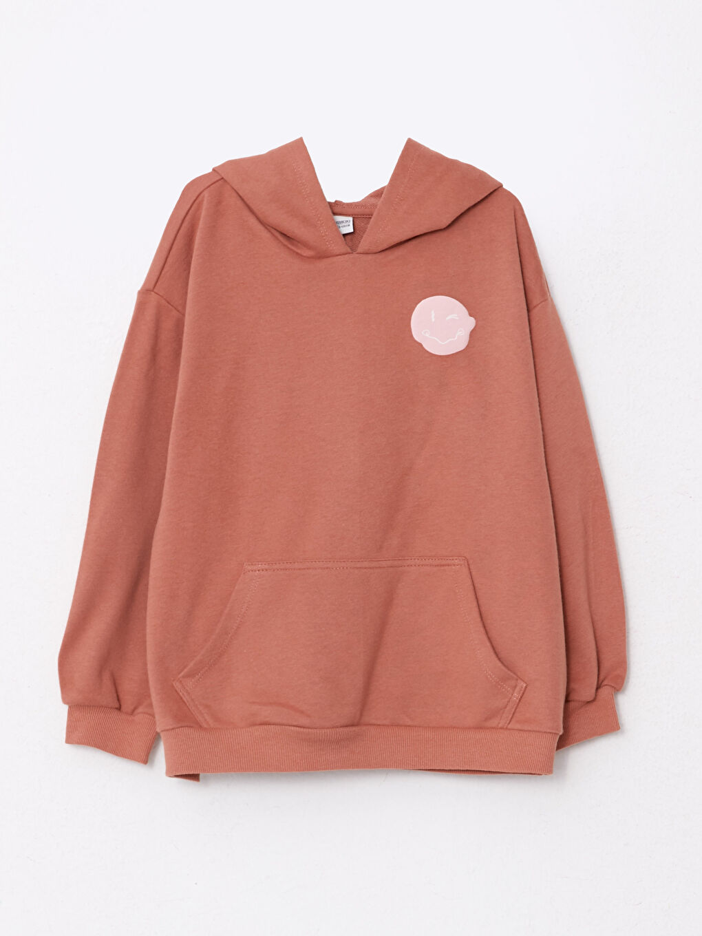 Hooded Printed Long Sleeve Girl Sweatshirt -W27812Z4-GXH