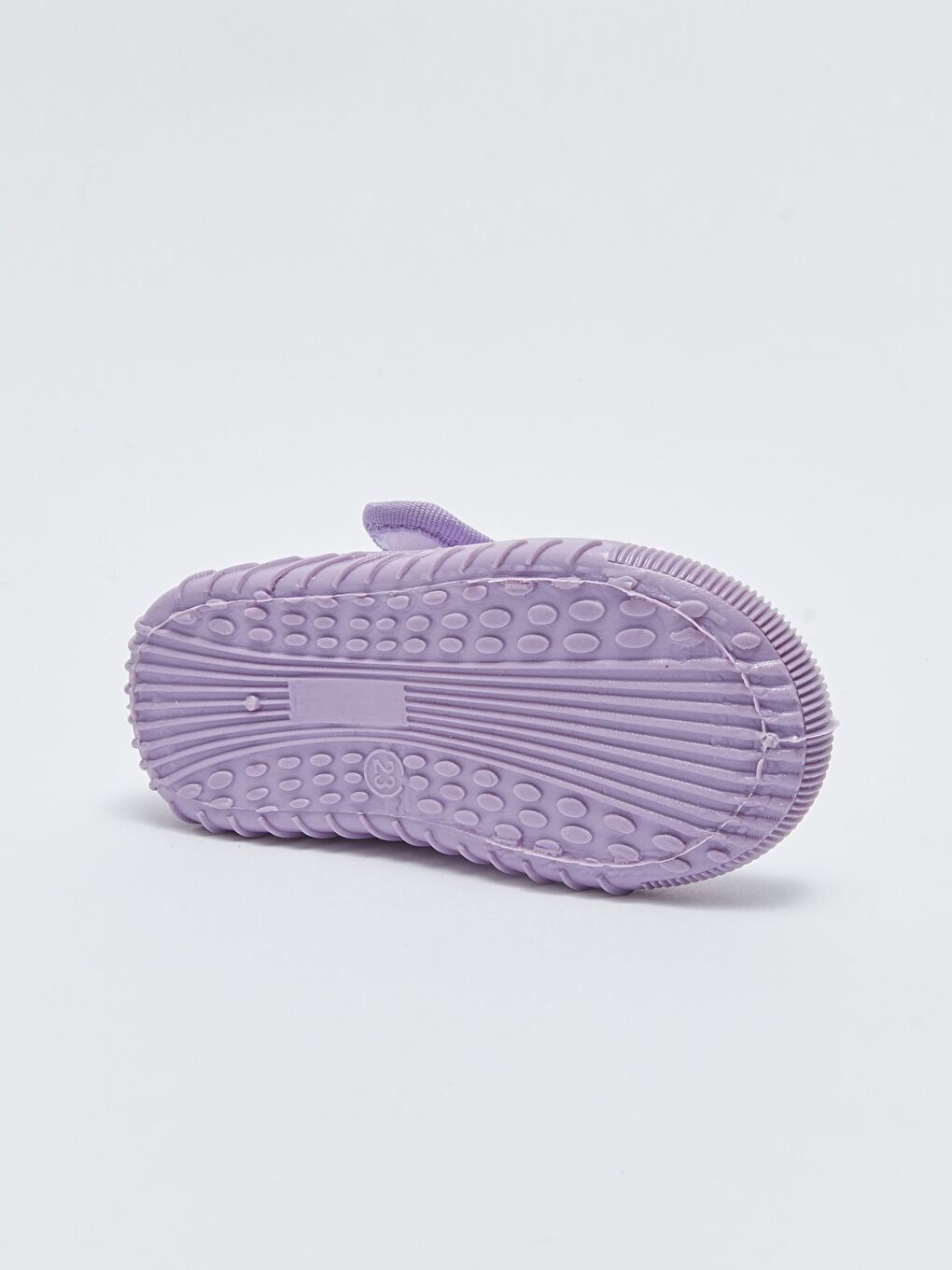 Lila Frozen Lisanslı Cırt Cırtlı Kız Bebek Panduf-3