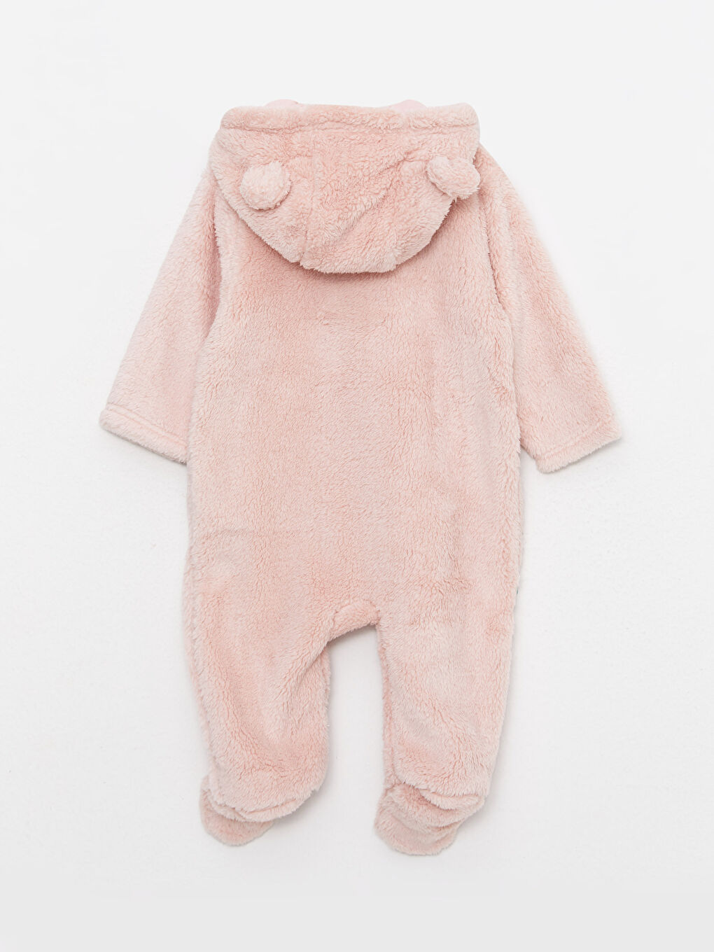 LCW baby Kapuzenoverall Langarm mit Stickerei Detail für Baby Mädchen aus Plüsch -W27849Z1-S1A