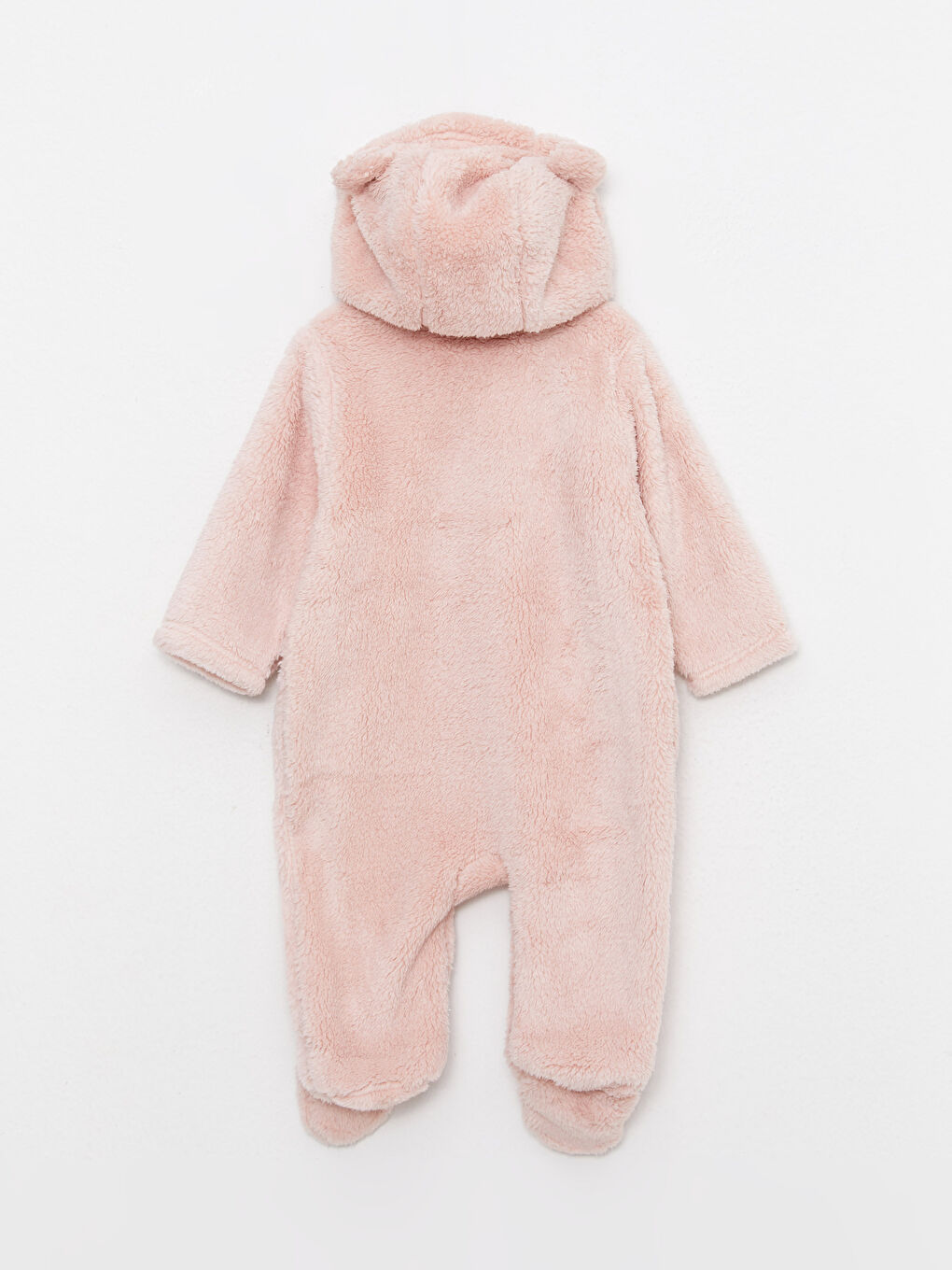 LCW baby Kapuzenoverall Langarm mit Stickerei Detail für Baby Mädchen aus Plüsch -W27849Z1-S1A