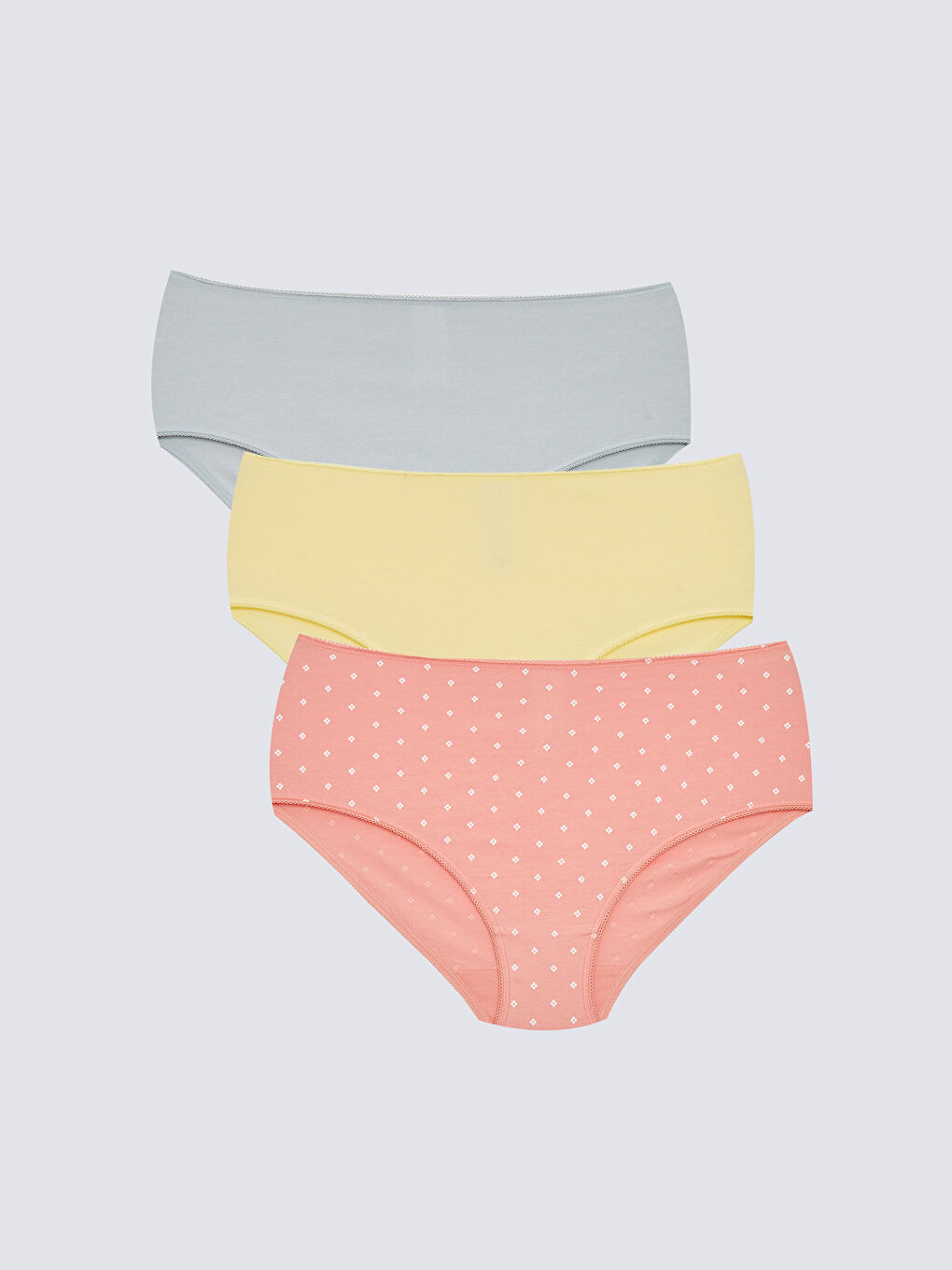 LCW DREAM Gemusterte Klassische Slips 3er-Pack -W27860Z8-LR4