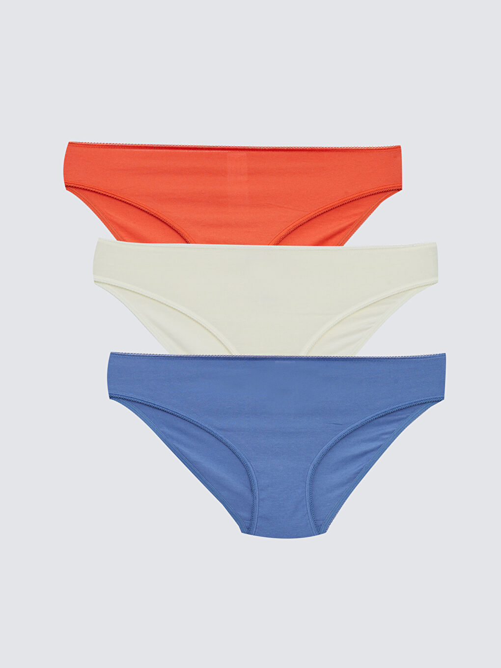 LCW DREAM Schlichte Bikini-Slips 3er-Pack -W27866Z8-GYX