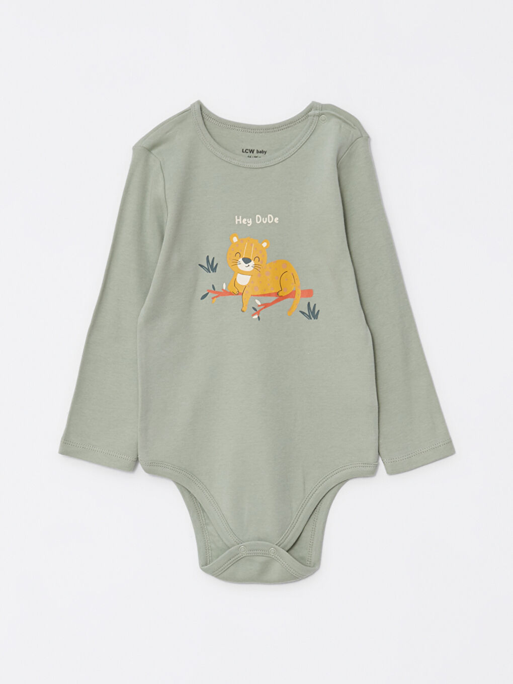 Crew Neck Long Sleeve Printed Baby Boy Bodysuit with Snap Crotch 2-Pack-2