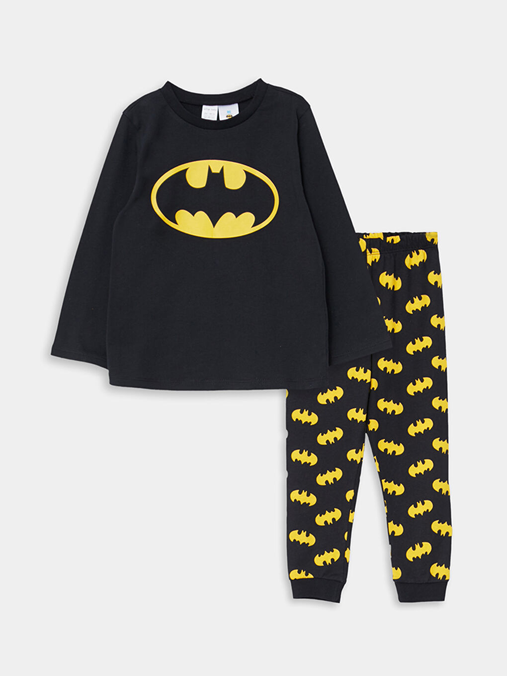 Set Pijamale Bebeluși Băieți Batman Imprimat cu Mânecă Lungă și Guler Rotund