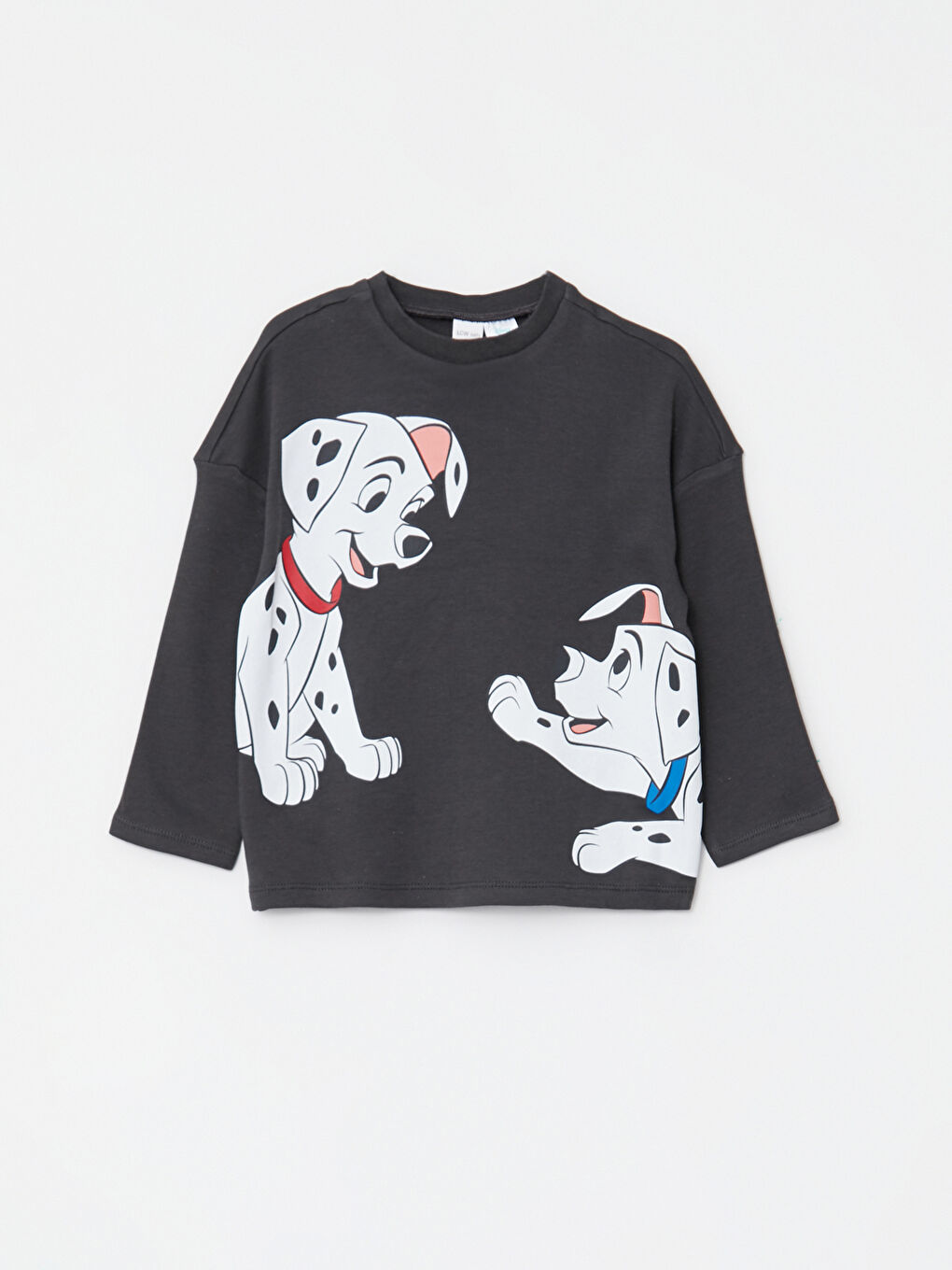 Пижамный комплект для малышей мальчиков с круглым вырезом, длинным рукавом и принтом 101 далматинец-3