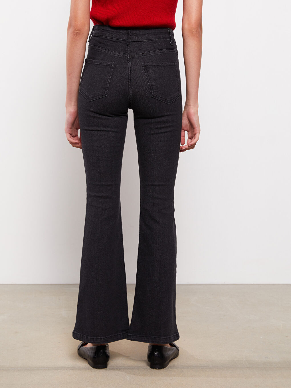 Дънки с висока талия, тънък силует, стандартни джобове, детайлни, за жени, Rodeo деним-4