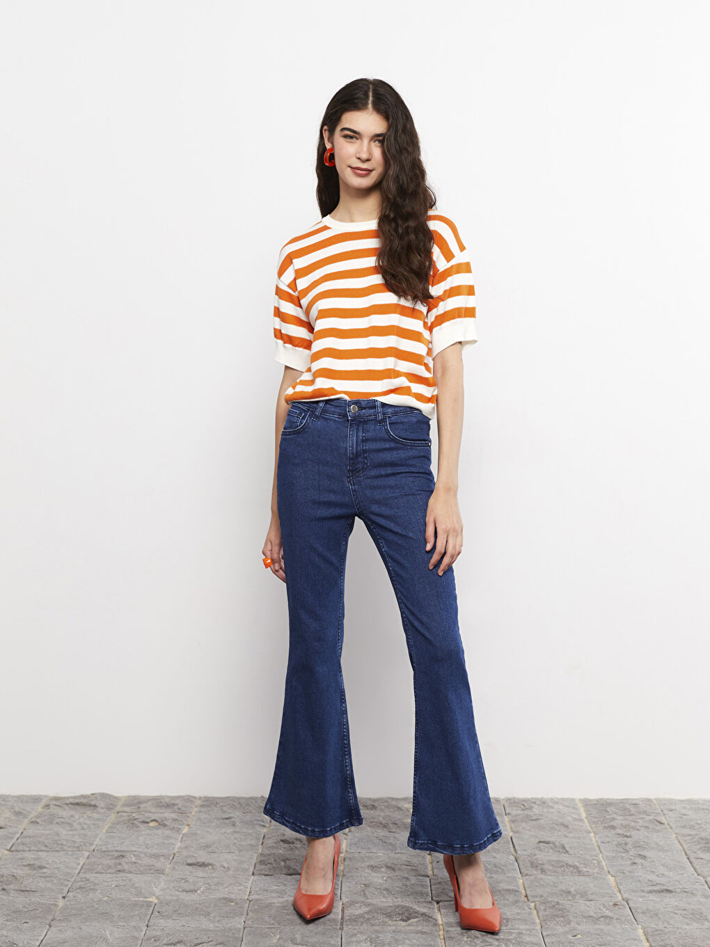 LCW ECO Mars Ausgestellt Damen Jeanshose mit Taschen -W27921Z8-507