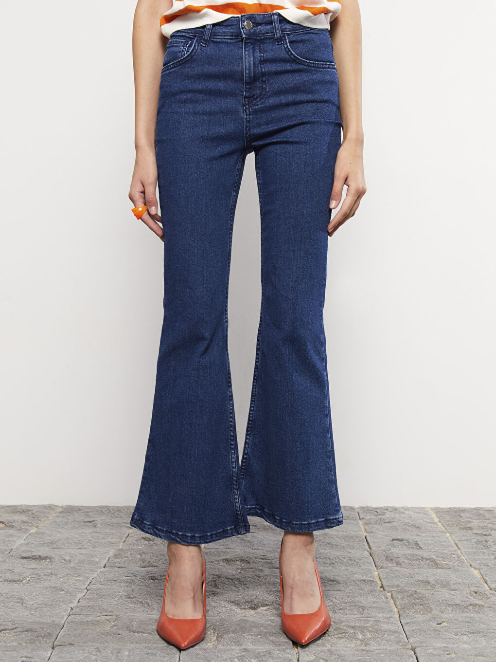 LCW ECO Mars Ausgestellt Damen Jeanshose mit Taschen -W27921Z8-507