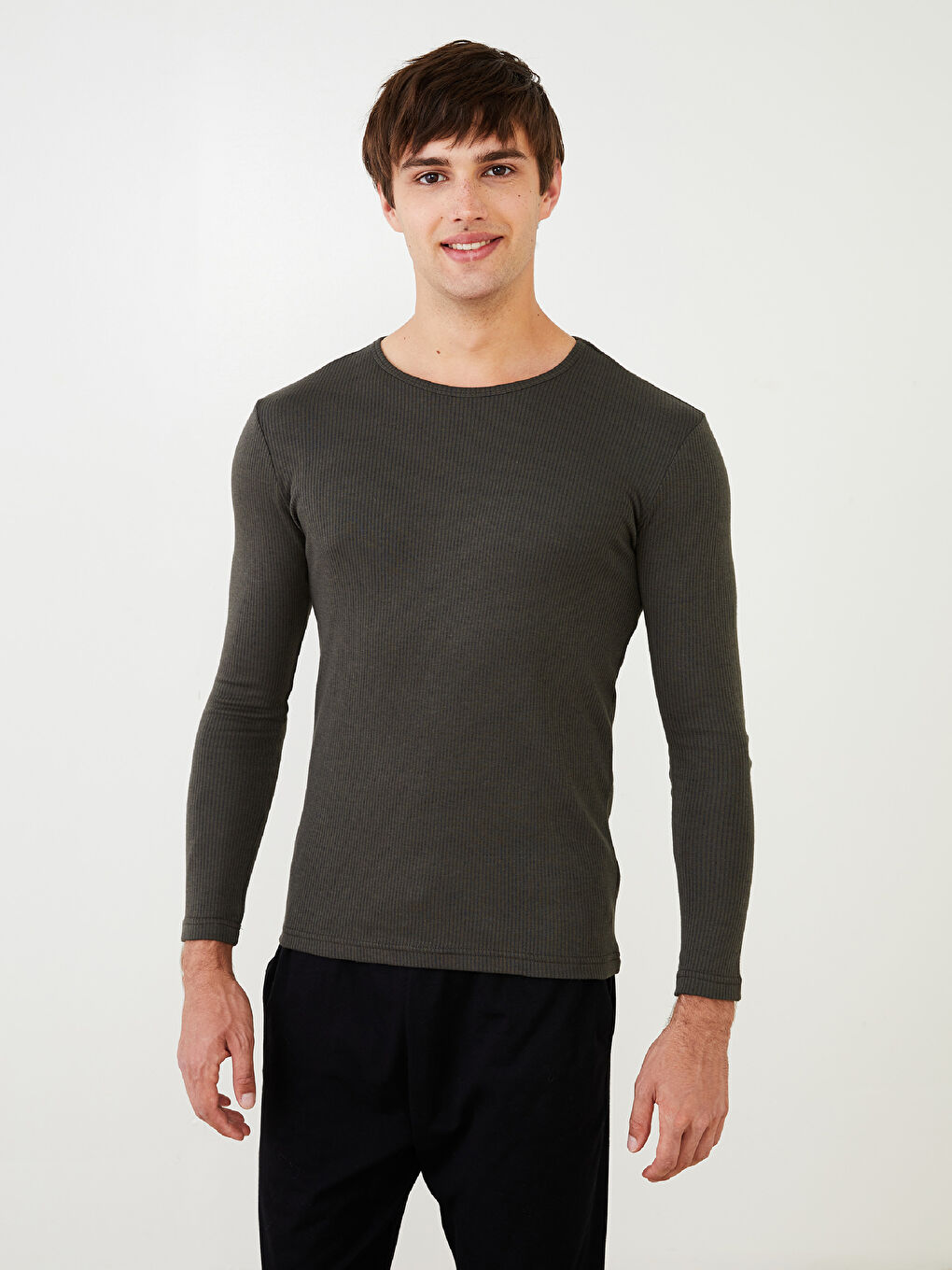 LC Waikiki Crew Neck Long Sleeve Men's Thermal Underwear -W27927Z8-HCM