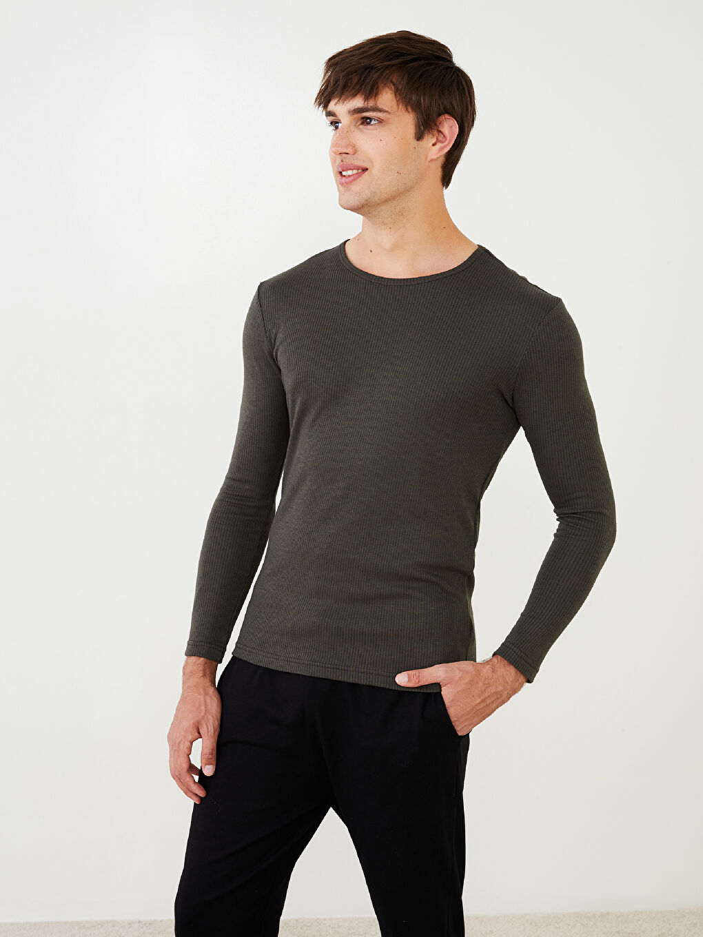 LC Waikiki Crew Neck Long Sleeve Men's Thermal Underwear -W27927Z8-HCM