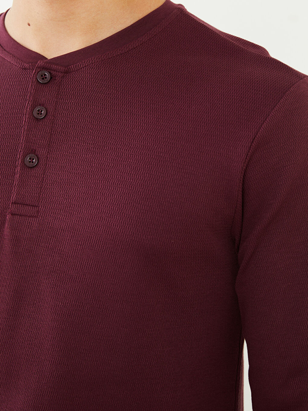 LC WAIKIKI Crew Neck Long Sleeve Men's Pyjama Top -W27929Z8-HEN