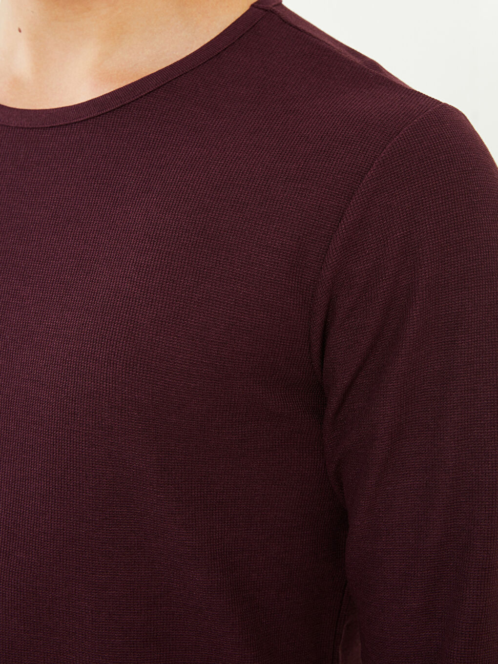 LC WAIKIKI Crew Neck Long Sleeve Men's Pyjama Top -W27930Z8-HEN