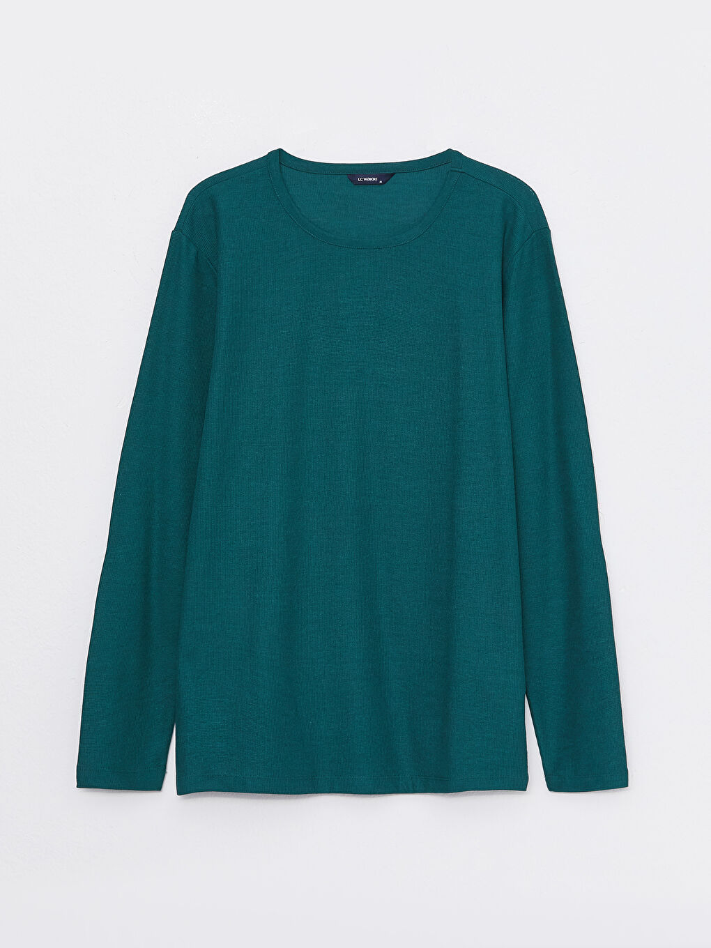 Ерлерге арналған ұзын жеңді дөңгелек жағалы пижаманың үсті-5