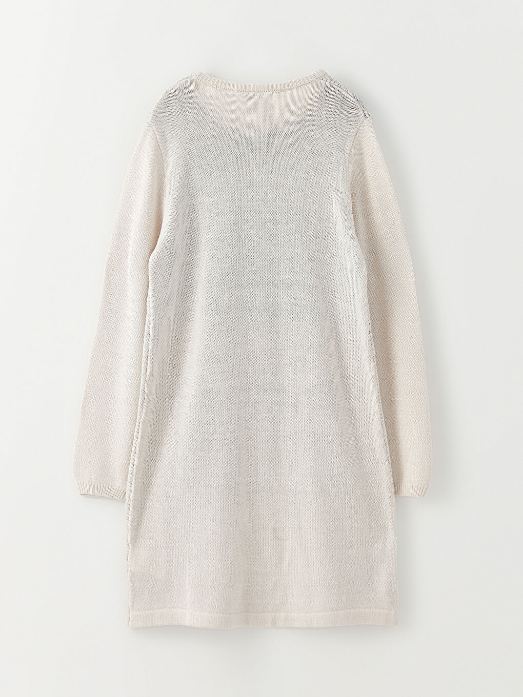 LCW Kids Crew Neck Patterned Long Sleeve Girl Tricot Dress -W27942Z4-L8Q