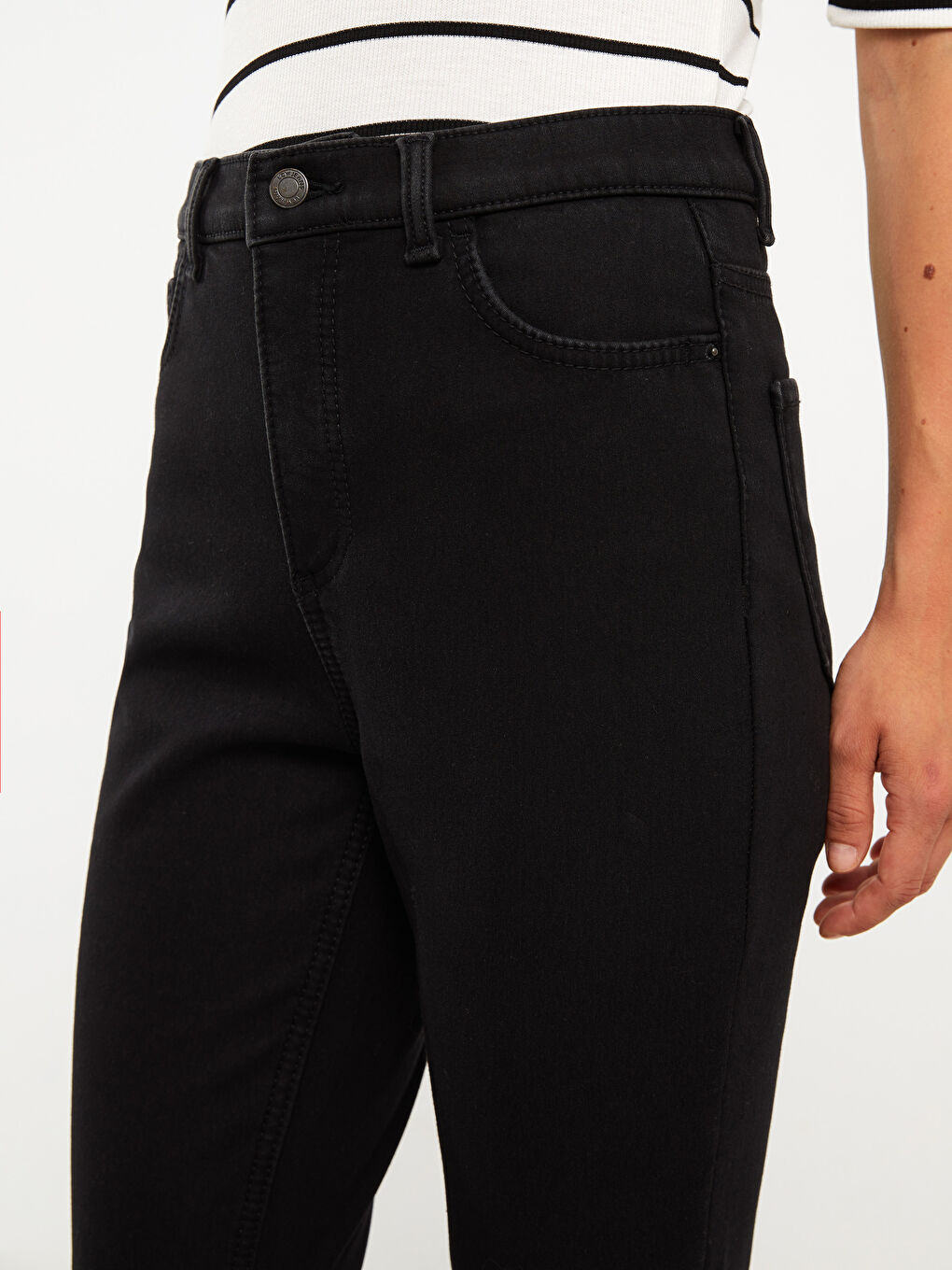 Women's Slim Fit Regular Denim Trousers -W27950Z8-J0F