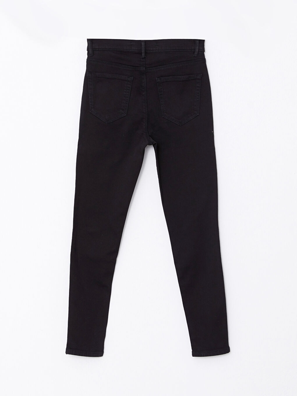 Siyah Kadın Slim Fit Düz Jean Pantolon-6