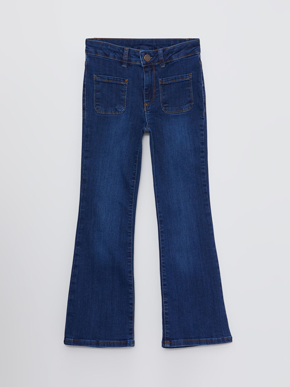 Blugi Evazați Simpli pentru Fete-3