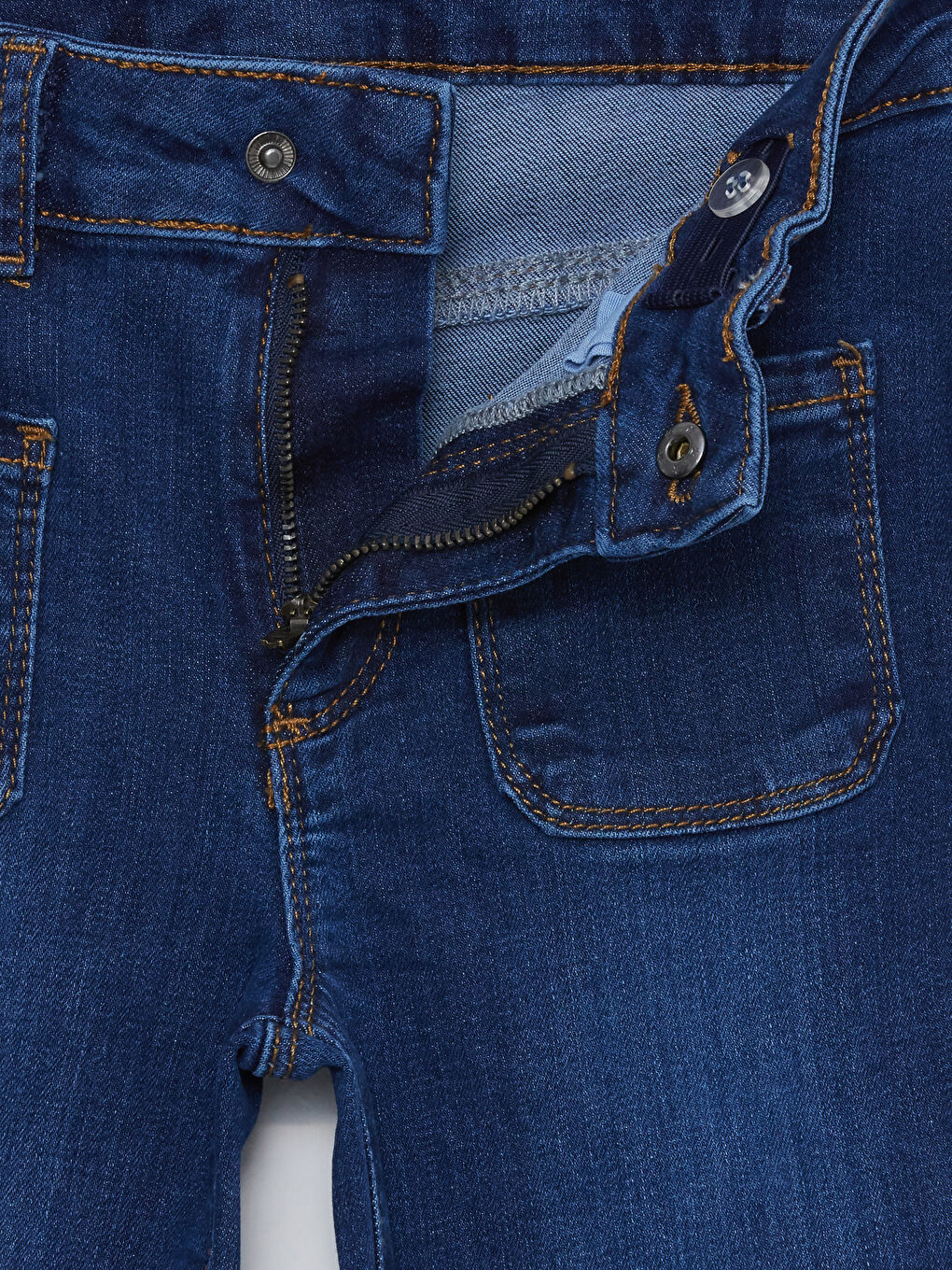 Blugi Evazați Simpli pentru Fete-4