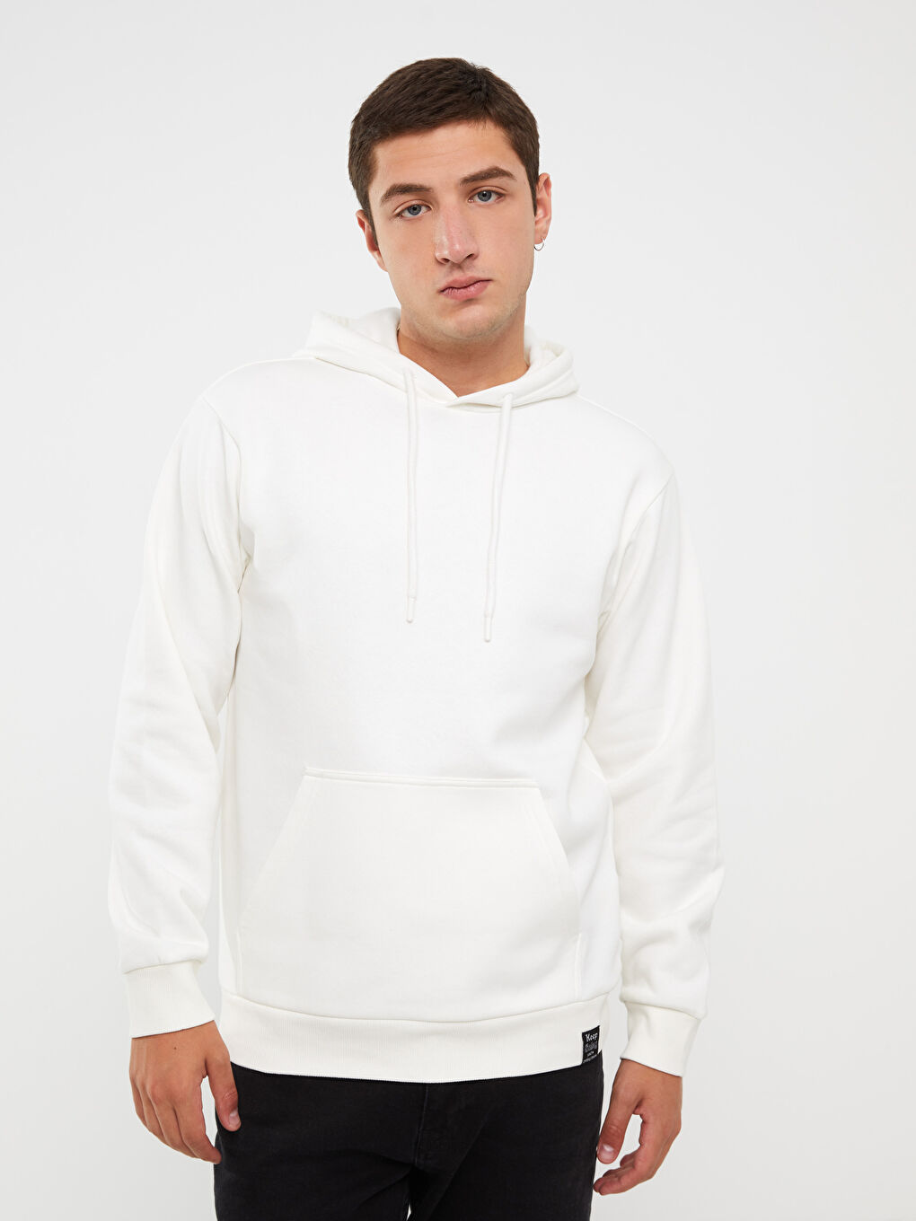 XSIDE Beyaz Uzun Kollu Erkek Hoodie - 1