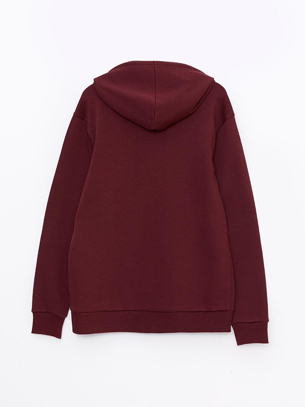 XSIDE Bordo Uzun Kollu Erkek Kalın Hoodie - 6