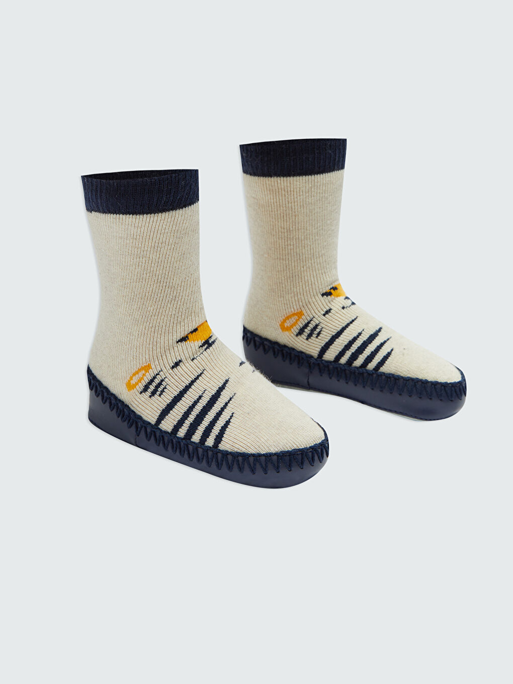 Домашние носки для мальчика с принтом-1