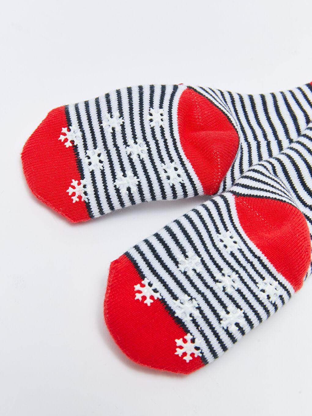 Siyah Çıngıraklı Yılbaşı Temalı Erkek Bebek Ev Çorabı-3