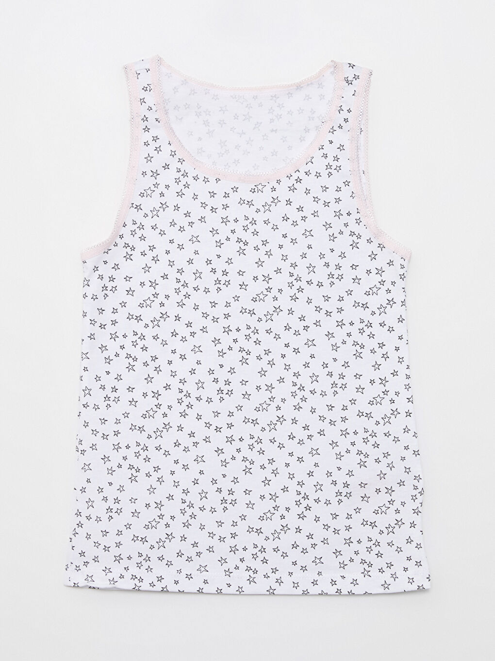 Майка для девочек с круглым вырезом и принтом из хлопка, 2 упаковки-1