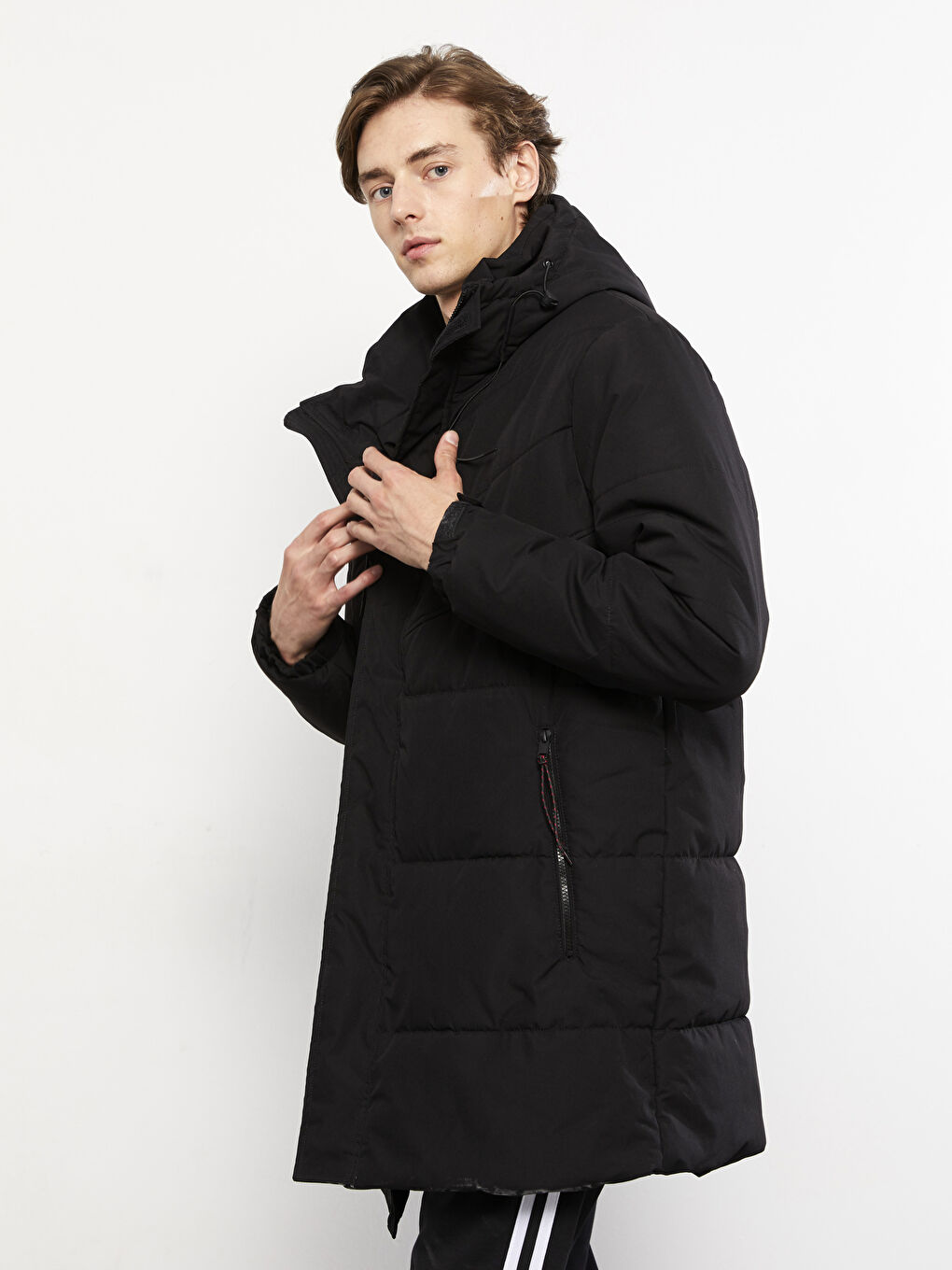 Comfortable Fit Hooded Thick Men's Coat-1