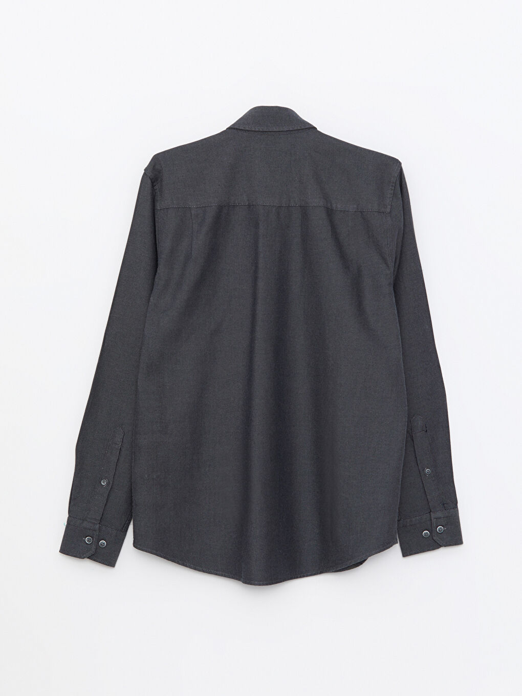 LCWAIKIKI Basic Regular Fit Long Sleeve Gabardine Men's Shirt -W28059Z8-CWN