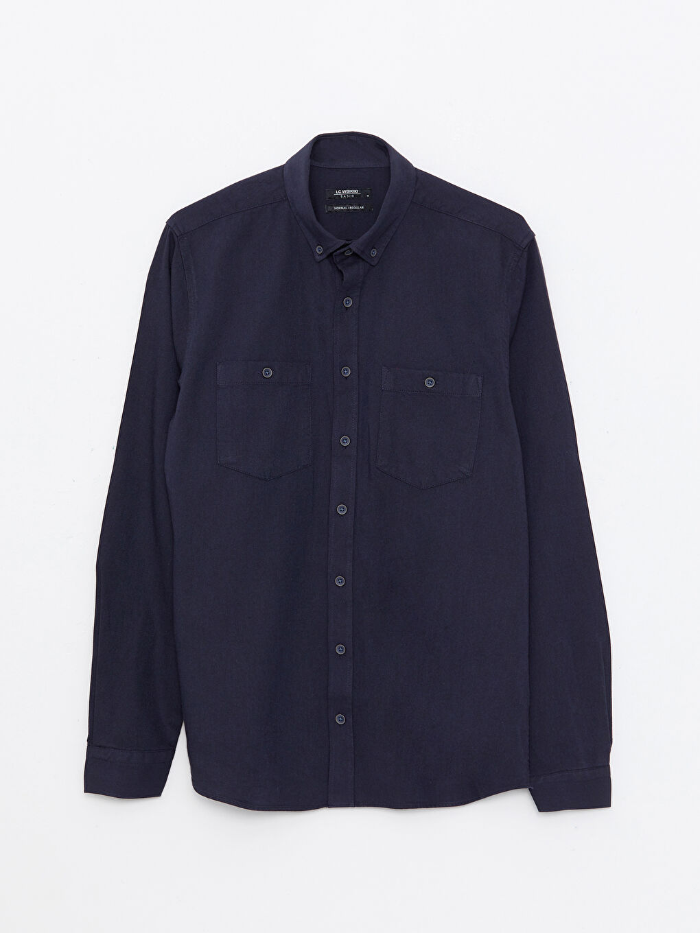 LCWAIKIKI Basic Regular Fit Long Sleeve Gabardine Men's Shirt -W28059Z8-CX1