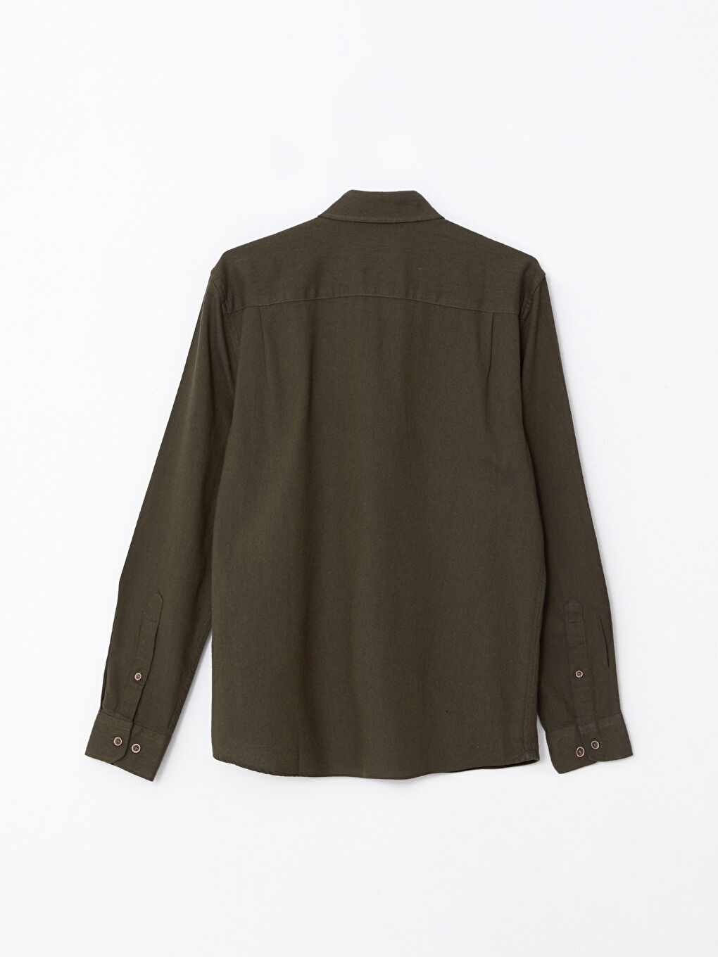 LCWAIKIKI Basic Regular Fit Long Sleeve Gabardine Men's Shirt -W28059Z8-KGJ