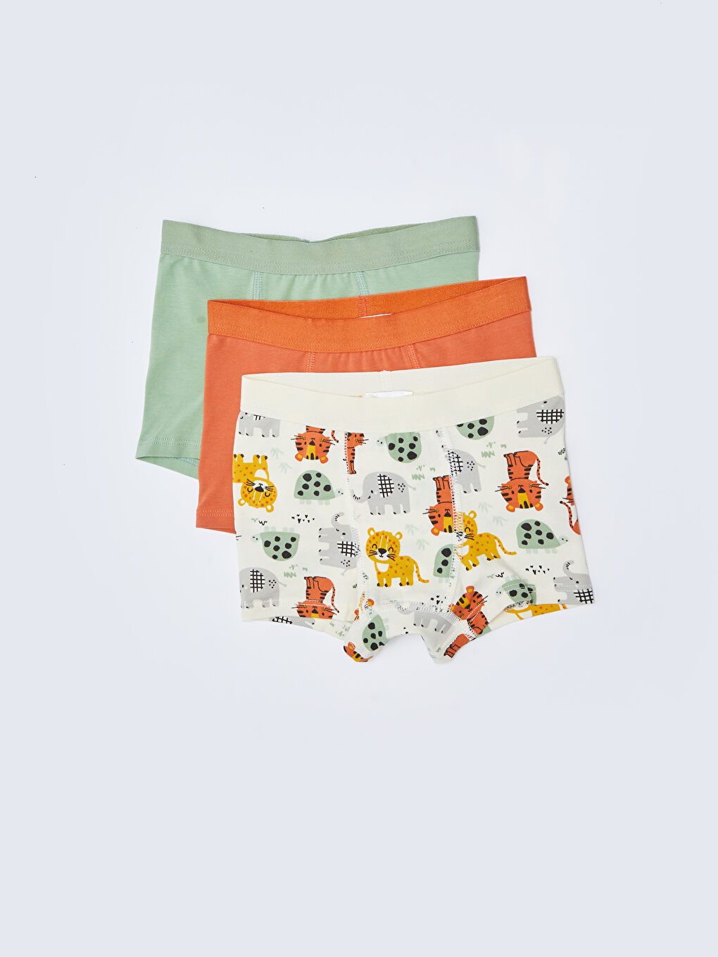 Elastic Waist Baby Boys' Boxer 3-Pack