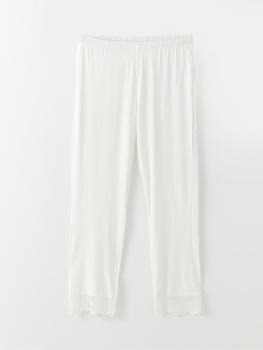 Ekru Kare Yaka Nakışlı Kısa Kollu Hamile Pijama Takımı-8