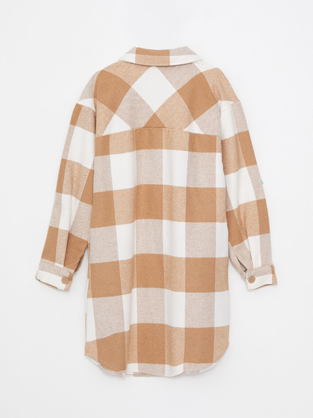 Яке-риза Дамско Габардин Каре с Дълъг Ръкав и Копчета-6