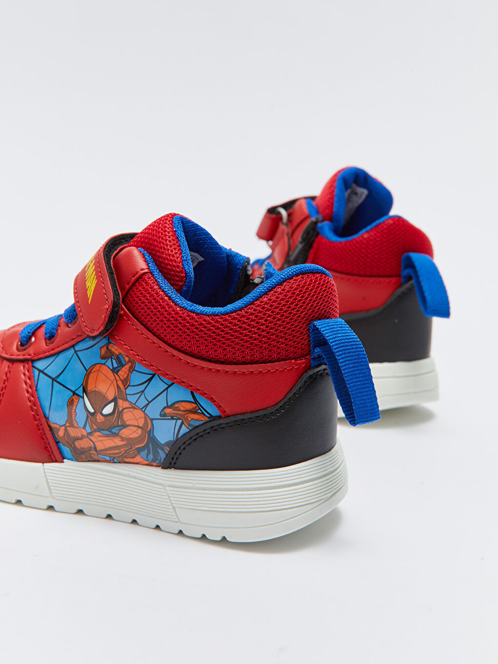 LCW STEPS Kirmizi Spider-Man Lisanslı Cırt Cırtlı Erkek Çocuk Bot - 4